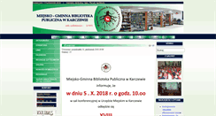 Desktop Screenshot of bibliotekakarczew.pl