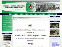 Tablet Screenshot of bibliotekakarczew.pl